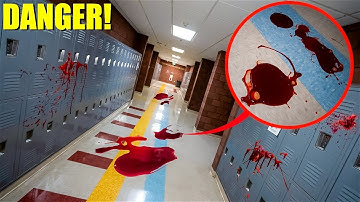 IF YOU SEE BLOOD AT YOUR SCHOOL, RUN AWAY AND CALL FOR HELP! (you