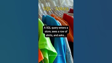 A SQL query enters a store... #shorts