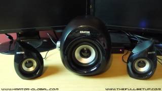 krator n4-21u12 speakers sound test part 1 dubstep
