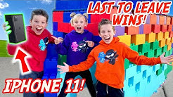 Last to leave Giant LEGO Fort wins iPhone 11!
