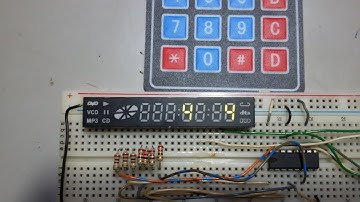 DVD 7 Segment LED Display and 4x4 Membrane Keypad with Arduino Nano