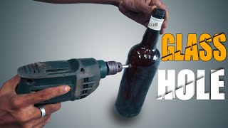 How To Drill A Glass Bottle - Just 10 Seconds !! It&#39;s Too Easy