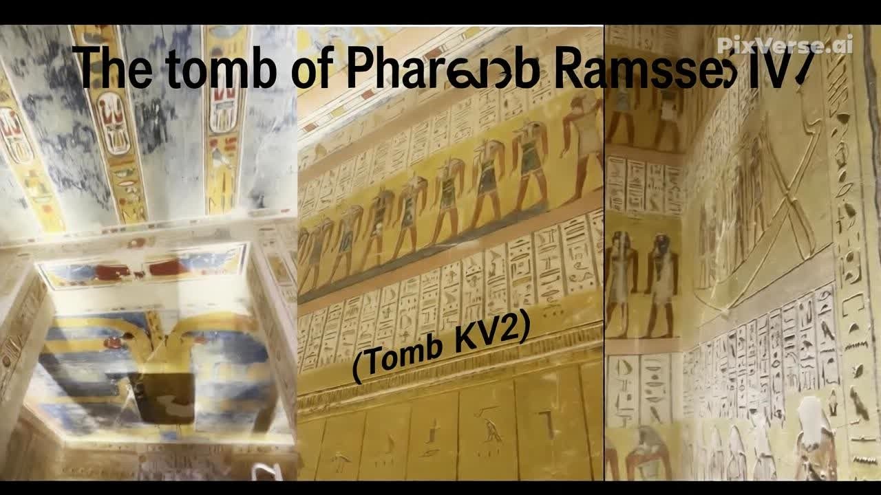 The tomb of Pharaoh Ramesses (Ramses) IV (Tomb KV2) - YouTube