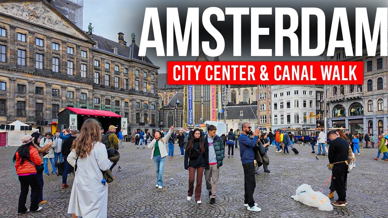 Amsterdam, Niederlande | Stadtspaziergang 4K | 27. Nov. 2025