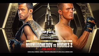 PFL Champions Series: Nurmagomedov vs. Hughes 2 LIVE Oct. 3, 2025 at 11:30a ET/8:30a PT on FN Canada
http://fightnetwork.com - CANADA! @PFLMMA returns with PFL Champions Series: Nurmagomedov vs. Hughes 2 from Dubai, UAE, featuring Usman Nurmagomedov vs. Paul Hughes rematch for the Bellator lightweight title, plus Corey Anderson rematches Dovlet Yagshimuradov for the Bellator light heavyweight title!
Watch all the action in Canada on Fight Network and on our YouTube channel! https://youtube.com/live/6Ig12PCVaZU?feature=share
Schedule: https://fightnetwork.com/about
Twitter: https://twitter.com/fightnet
Facebook: https://www.facebook.com/FightNetwork
Instagram: https://www.instagram.com/fightnet PFL Champions Series: Nurmagomedov vs. Hughes 2 LIVE Oct. 3, 2025 at 11:30a ET/8:30a PT on FN Canada