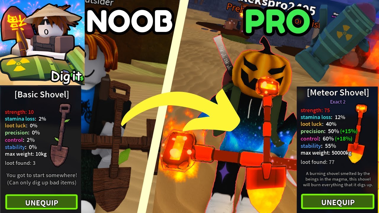 NOOB TO PRO IN DIG IT ROBLOX - YouTube