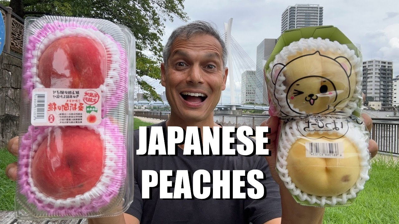 Japanese Peaches & the Okayama Shimizu Hakuto White Royal - YouTube