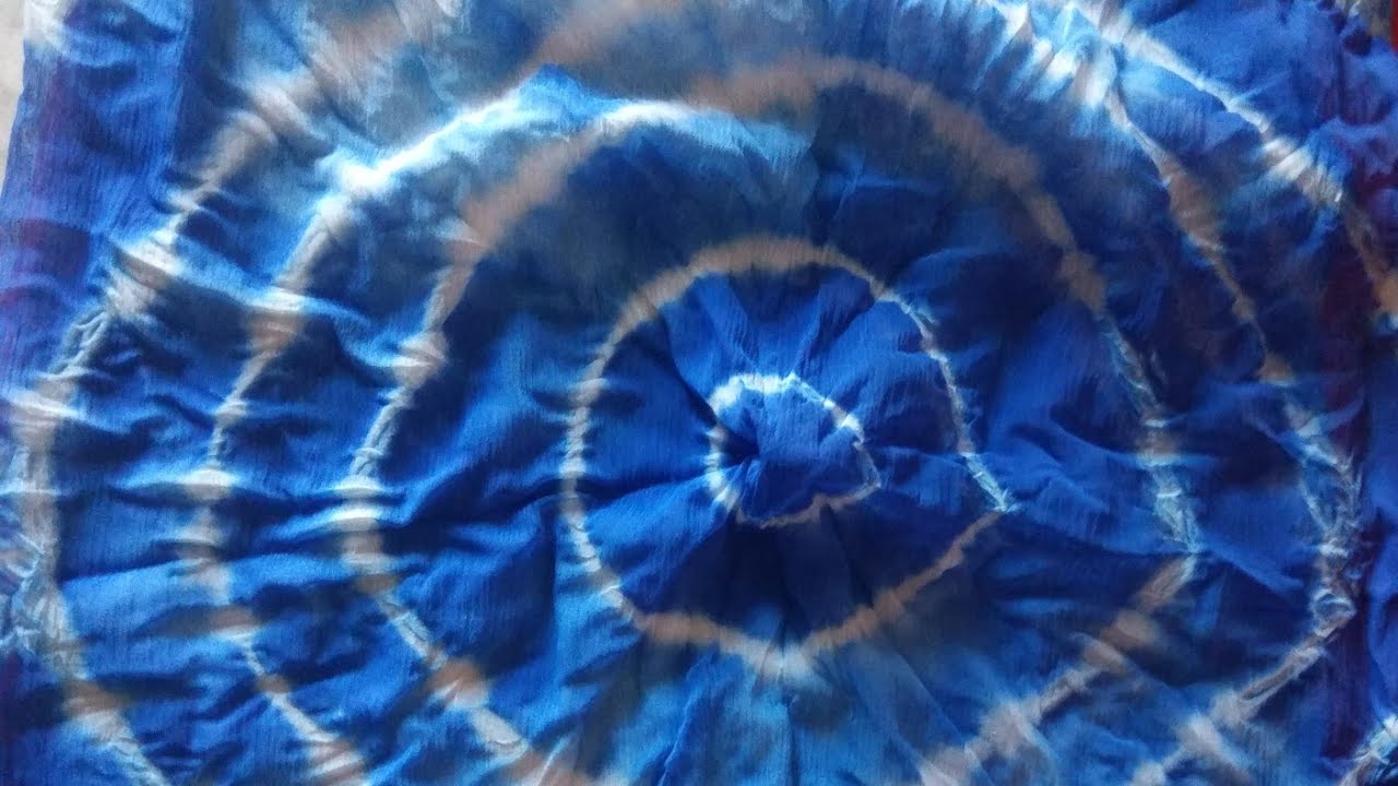 DIY Tie and dye technique swirl / spiral tie and dye technique. YouTube