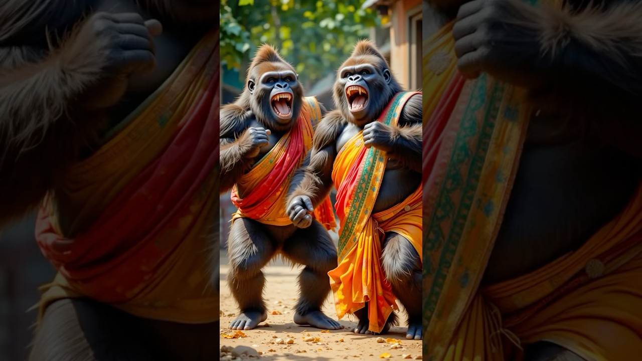 Gorilla in Saree? You Won’t Believe This Dance! 😂 