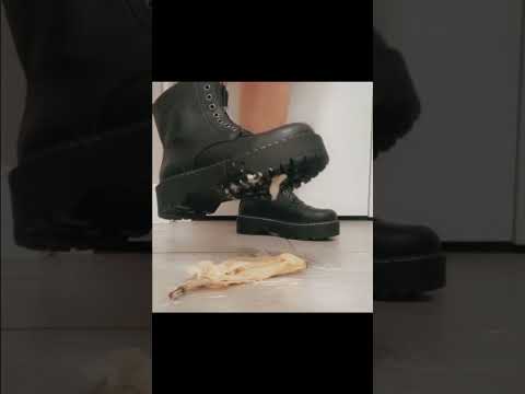 ASMR: Banana & Boots! Squish!!!