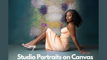 Behind the Scenes of Studio Portrait Photoshoot on Canvas Backdrop + Live Tethering with Evoto
