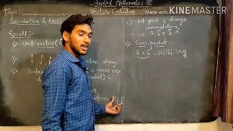 Vector calculus lecture 1 by Sahu Sir
