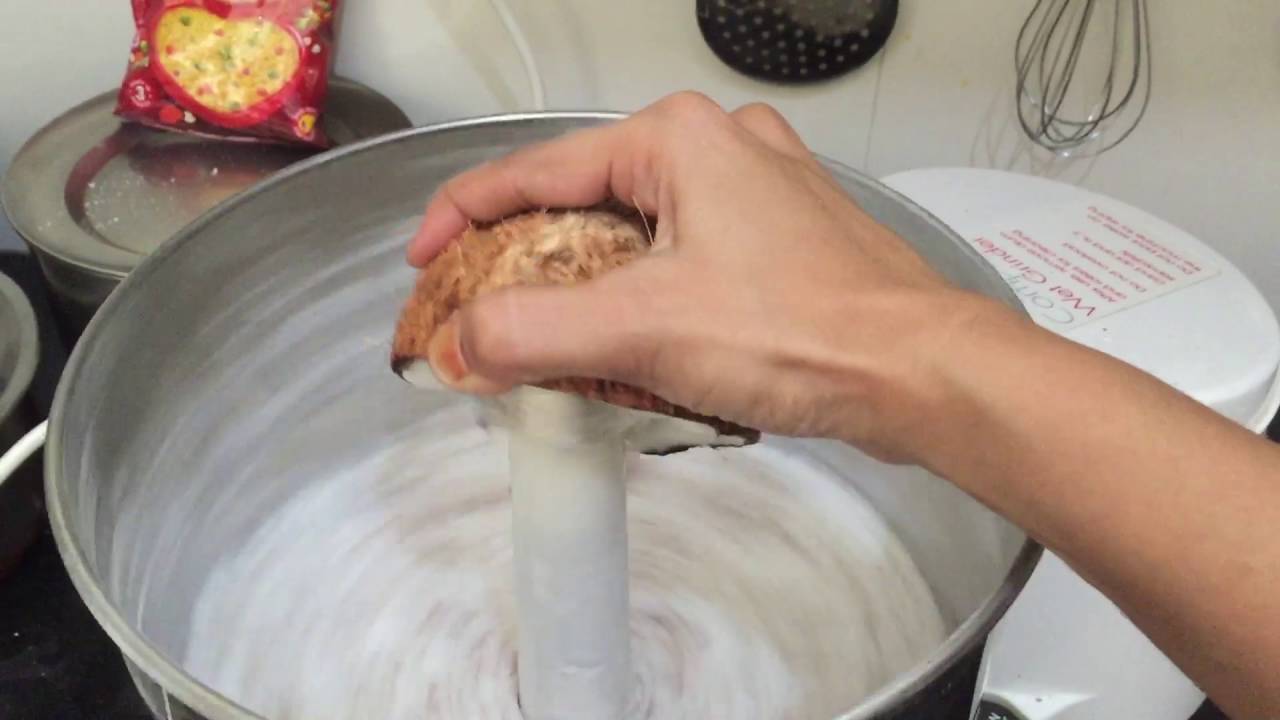 How to grate coconut in the wet grinder YouTube