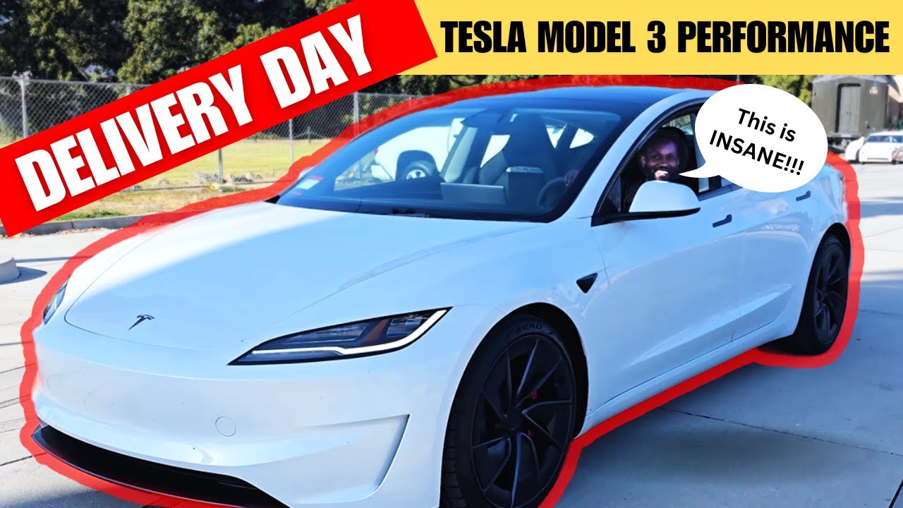 DELIVERY DAY & MY FIRST 100 MILES | 2024 TESLA MODEL 3 PERFORMANCE (Get ...