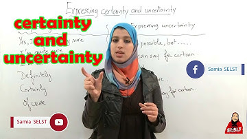 Lesson english expressing : certainty and uncertainty