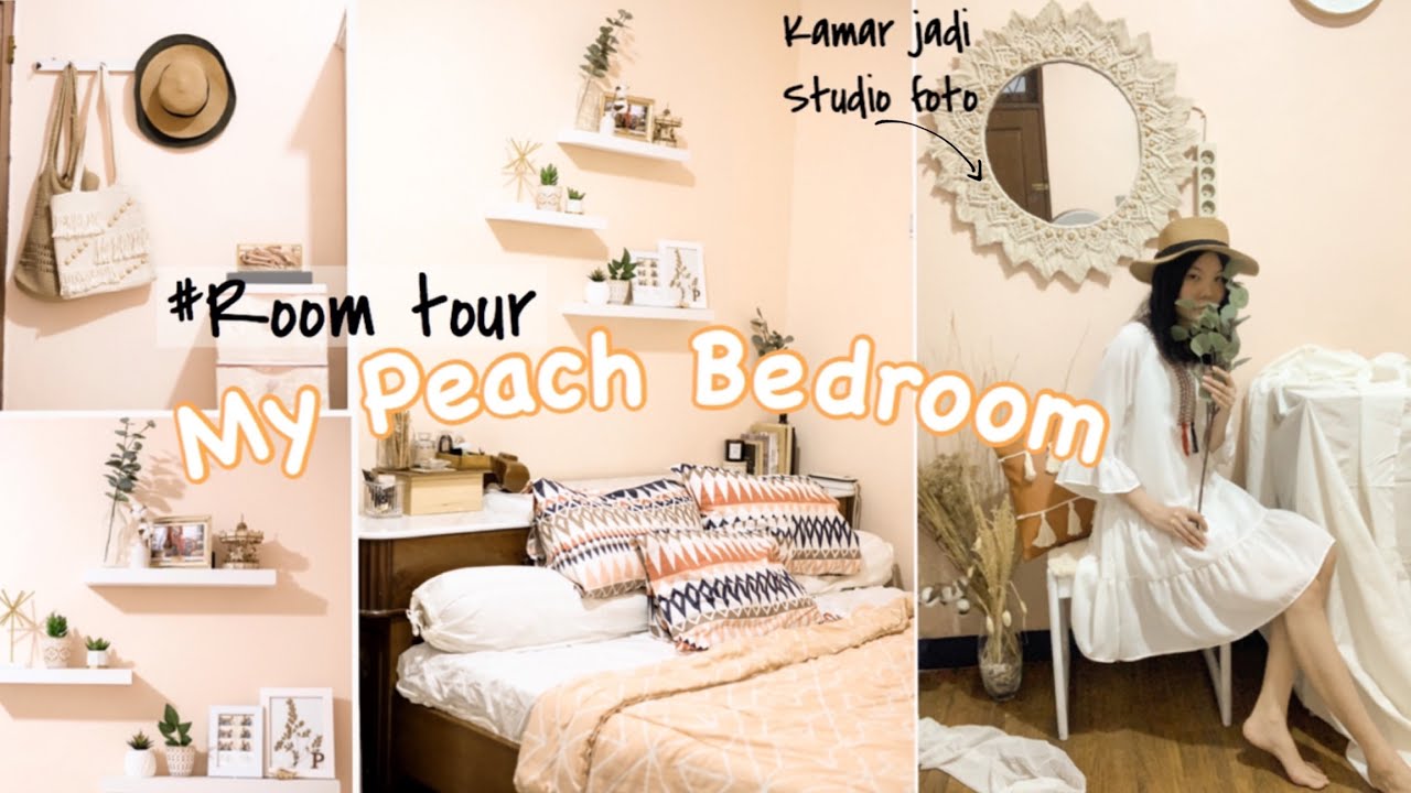 MY PEACH BEDROOM TOUR | INDONESIA | 2020 | AESTHETIC