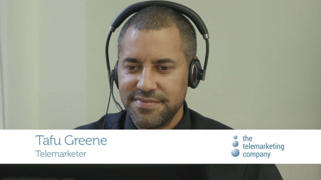 Working at The Telemarketing Company: Telemarketer, Tafu Greene - YouTube