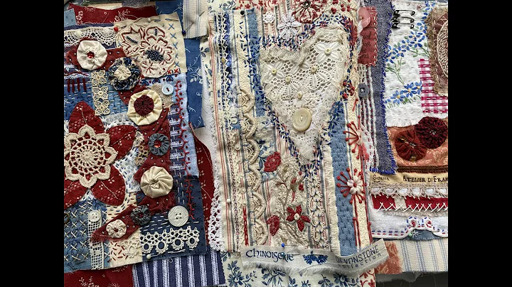 #slowstitchcolla...  | making a slow stitch book i...