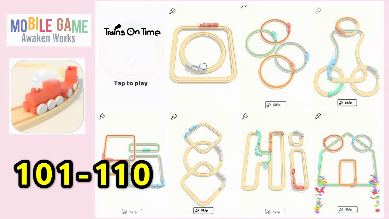 Trains on Time Levels 101-110 Gameplay