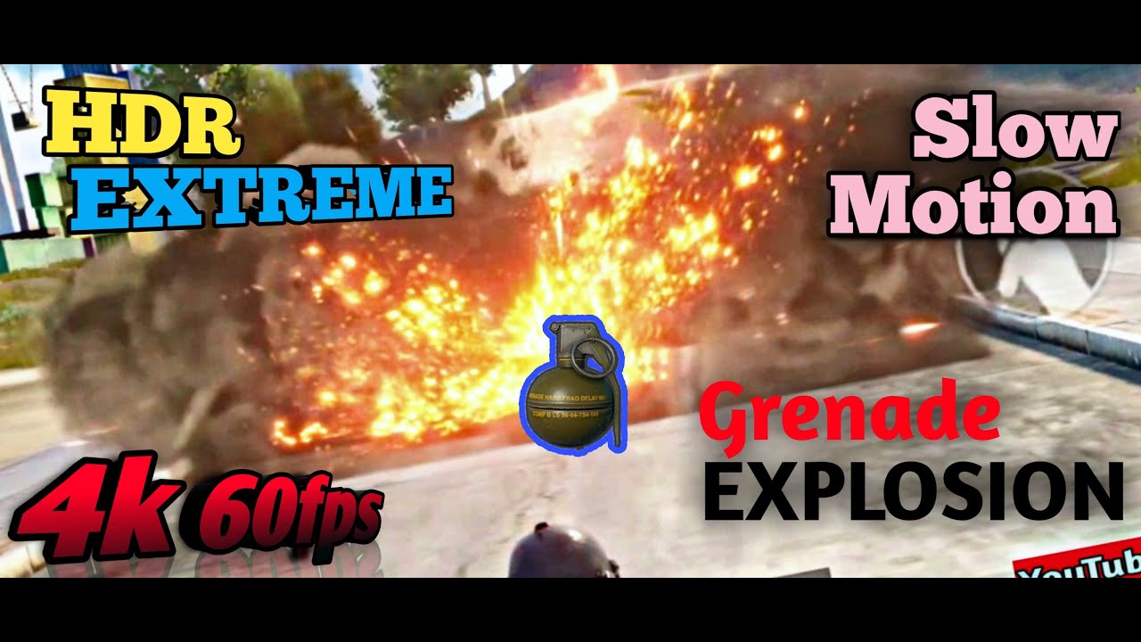 GRENADE EXPLOSION in SLOW MOTION- 4K HDR EXTREME - Mr Dora Gaming ...