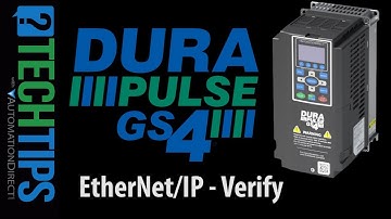 DURApulse GS4 VFD EtherNet/IP Part 2: How to Verify Connectivity from AutomationDirect
