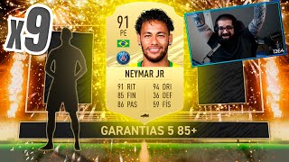 TIRAMOS O NEYMAR NUM PACK DOS SWAPS!! 9x GARANTIAS 5 85+ DOS ICON SWAPS!! FIFA 21 ULTIMATE TEAM