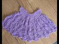 How to crochet a dress with round yoke and pinapple skirt.