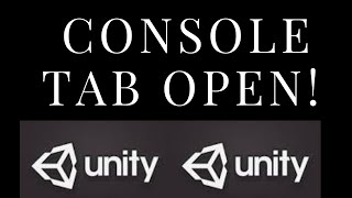Console window not Appearing in Unity3d [SOLVED]