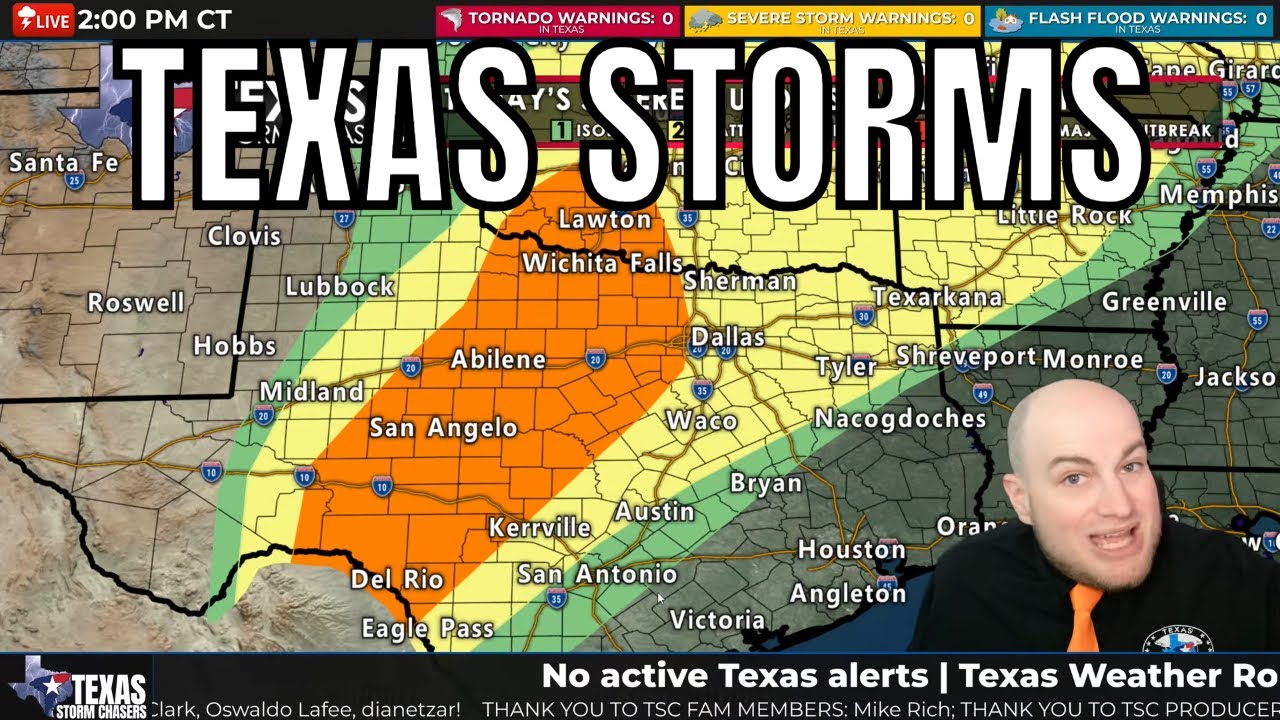Texas Severe Weather Alert: Tornado Watch Expected | Giant Hail & Supercells Today
