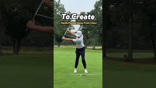 Think “Hands Pushed Away From Chest” To Create Effortless Width and Power in your golf swing ⛳️