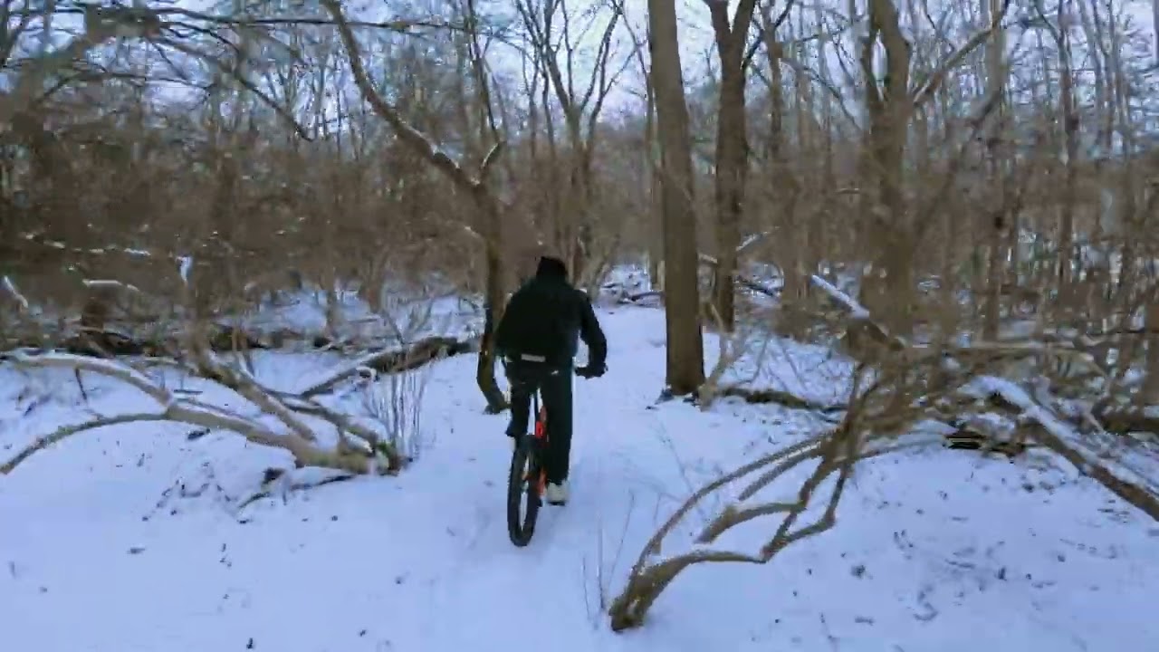 Snowy Ride @ Jim Terrell Park, Milford Ohio