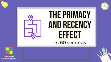 The Primacy and Recency Effect: Psychology Concepts in 60 seconds | Tanvee Maheshwari - FTEM