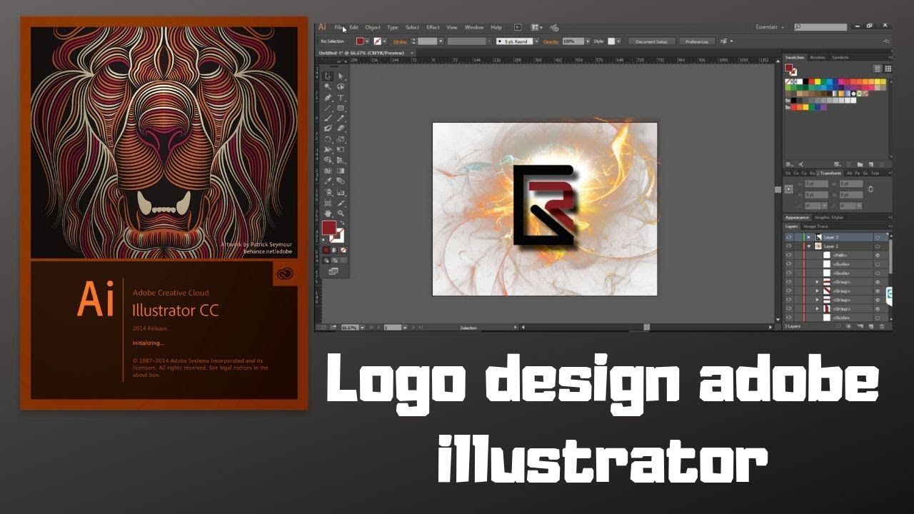 Logo design tutorial how to create logo in adobe illustrator step to