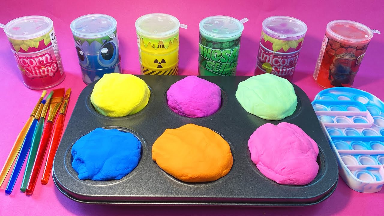 Satisfying Video l How to make Mixing Slime Foot into Bathtub & Rainbow ...