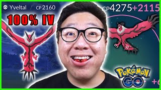 I DID 85 YVELTAL RAIDS AND MAXED A 100% TO LEVEL 50 IN POKEMON GO