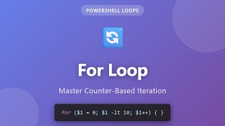 PowerShell For Loop Tutorial - Counter-Based Iteration for Beginners Profile