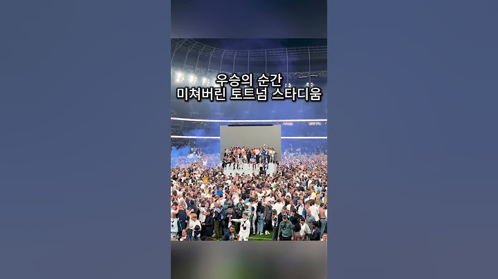 유로파리그 우승 확정 순간, 토트넘 런던 스타디움이 터졌다
