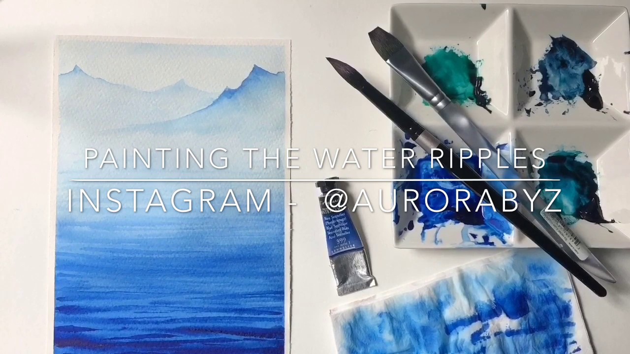 Learn how to paint water ripples using a single shade YouTube