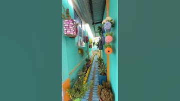 From Awkward space to stunning garden 🪴 #crafts #shorts #diy #homedecor #make #gardening