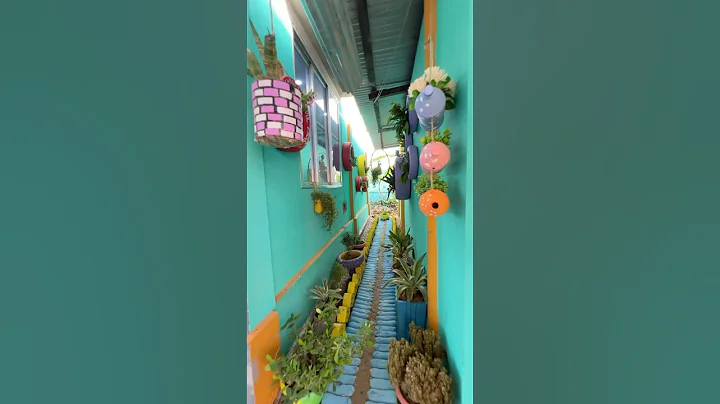 From Awkward space to stunning garden 🪴 #crafts #shorts #diy #homedecor #make #gardening thumbnail