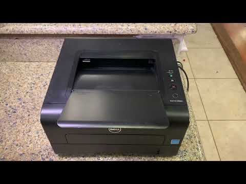 Dell B1260dn monochrome, two-sided duplex printer, printing test page