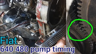 fiat tractor 480 diesel pump timing