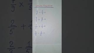 Learn Fractions Hacks 🔥