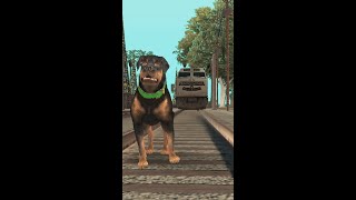 Chop Meets The Train in GTA San Andreas #shorts screenshot 4
