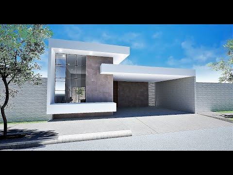 PLANO DE CASA DE UN PISO 10X20 - TRES DORMITORIOS