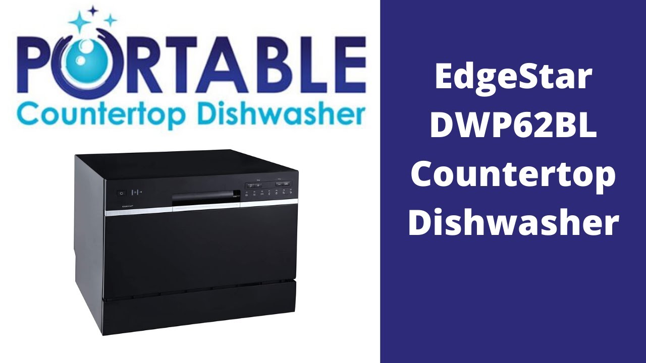 Edgestar 6 Place Setting Portable Countertop Dishwasher Silver