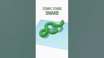 [1DAY_1CAD] SNAKE #shorts #tinkercad #project