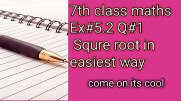 7th Class math chapter 5 exercise 5.2 Q#1 in Urdu Punjab textbook board