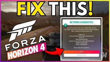How to Fix Forza Horizon 4 Network Diagnostics Unable to Connect to Live Configuration Servers(2025)