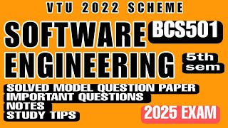 SOFTWARE ENGINEERING BCS503 SOLVED MODEL QUESTION PAPER || NOTES || IMPORTENT QUESTIONS || VTU 2025 screenshot 5